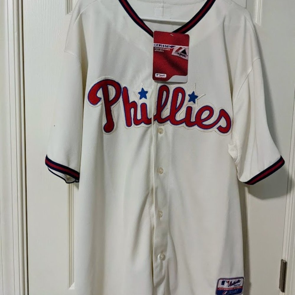 Majestic 2008 World Series Philadelphia Phillies Ryan Howard 6 Jersey